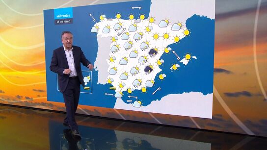 Roberto Brasero y la previsi&oacute;n del mi&eacute;rcoles 18 de junio