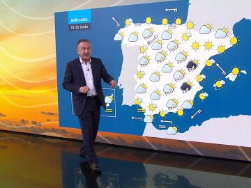 Roberto Brasero y la previsión del miércoles 18 de junio