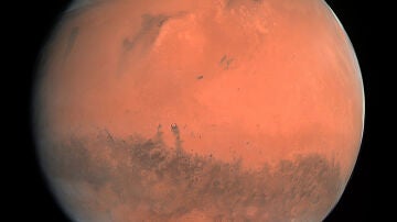 Imagen de Marte tomada por el instrumento Osiris a bordo de la nave espacial Rosetta de la ESA