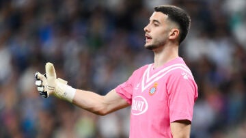 Joan García, en un partido con el RCD Espanyol