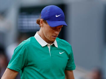 Jannik Sinner, en la final de Roland Garros ante Carlos Alcaraz