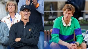 Darren Cahill y Jannik Sinner, tras la final de Roland Garros