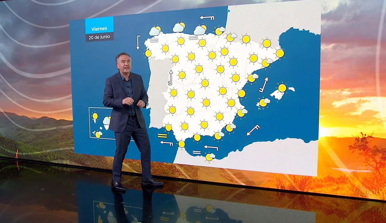 Roberto Brasero y la previsión del viernes 20 de junio