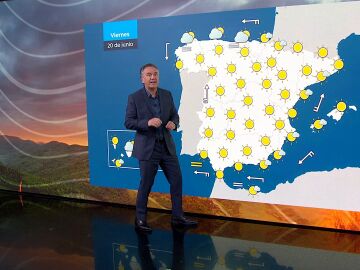 Roberto Brasero y la previsión del viernes 20 de junio