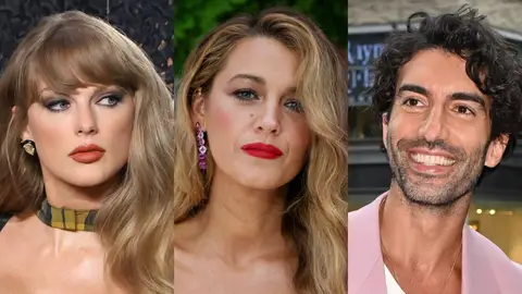 Taylor Swift, Blake Lively y Justin Baldoni Taylor Swift, Blake Lively y Justin Baldoni
