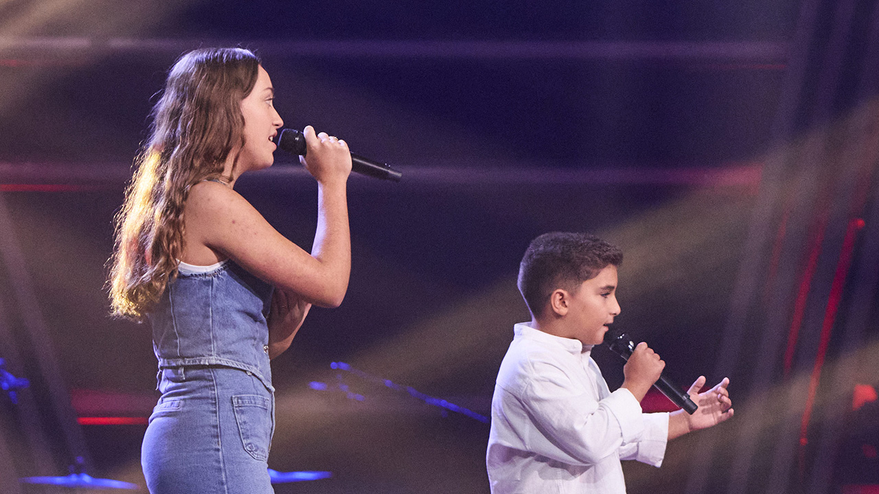 Una versión de Camela emociona al plató en una batalla con alma en La Voz Kids Una versión de Camela emociona al plató en una batalla con alma en La Voz Kids
