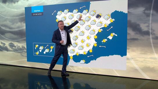 Roberto Brasero y la previsi&oacute;n del martes 24 de junio