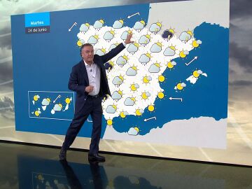 Roberto Brasero y la previsión del martes 24 de junio