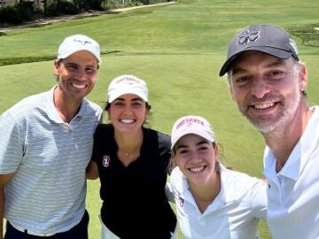 Rafa Nadal en el torneo benéfico de golf de Pau Gasol