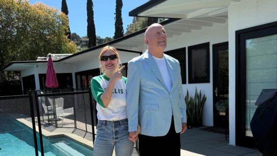 Tallulah Willis con su padre Bruce Willis