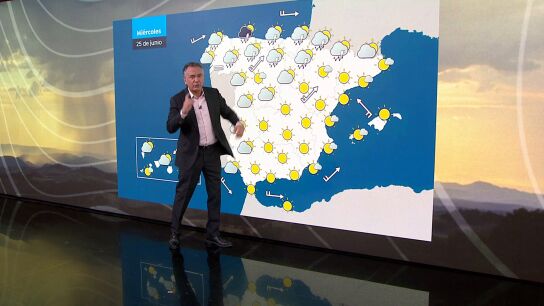 Roberto Brasero y la previsi&oacute;n del mi&eacute;rcoles 25 de junio