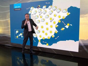 Roberto Brasero y la previsión del miércoles 25 de junio