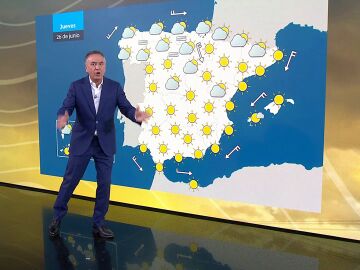 Roberto Brasero y la previsión del jueves 25 de junio