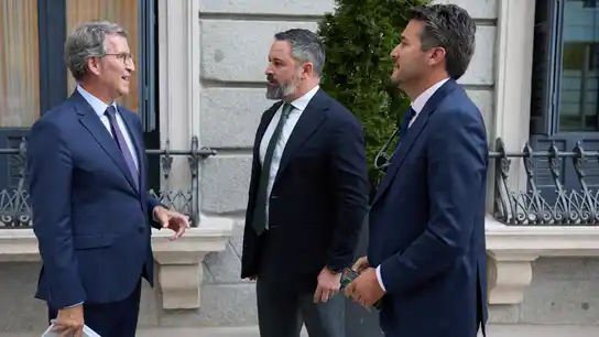 Feijóo y Abascal mantienen un encuentro informal para comentar el contexto político nacional e internacional Feijóo y Abascal mantienen un encuentro informal para comentar el contexto político nacional e internacional
