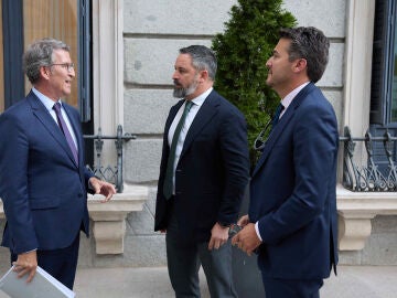 Feijóo y Abascal mantienen un encuentro informal para comentar el contexto político nacional e internacional 