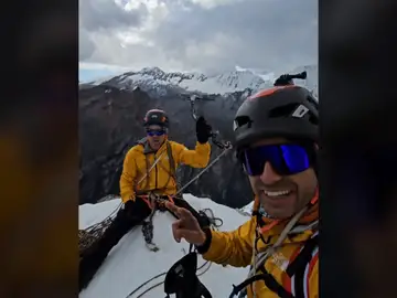 Los hermanos Pou, contra la nieve y la roca del Nevado Churup Los hermanos Pou, contra la nieve y la roca del Nevado Churup