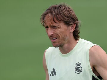 Modric durante un entrenamiento en el Mundial de Clubes