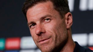 Xabi Alonso en rueda de prensa
