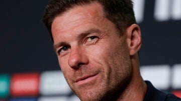Xabi Alonso en rueda de prensa