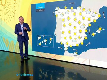 Roberto Brasero y la previsión del viernes 27 de junio