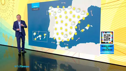 Roberto Brasero y la previsión del viernes 27 de junio Roberto Brasero avanza hasta cuándo durará la ola de calor: "Hay zonas donde no llega"