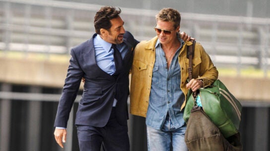 Javier Bardem junto a Brad Pitt