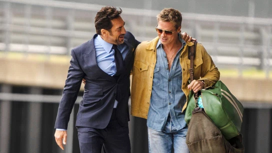 Javier Bardem junto a Brad Pitt Javier Bardem junto a Brad Pitt