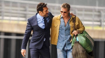 Javier Bardem junto a Brad Pitt
