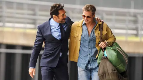 Javier Bardem junto a Brad Pitt Javier Bardem junto a Brad Pitt