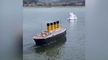 Un niño de 8 años construye una réplica del Titanic: "Es igual al original, no le falta detalle"