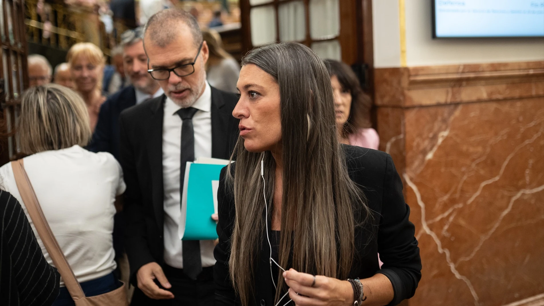 Josep Maria Cruset y Miriam Nogueras en el Congreso Josep Maria Cruset y Miriam Nogueras en el Congreso