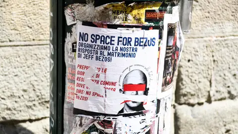 Protesta contra la boda de Bezos Protesta contra la boda de Bezos