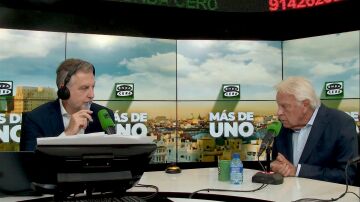Felipe González en el programa 'Más de Uno' de Carlos Alsina en Onda Cero 