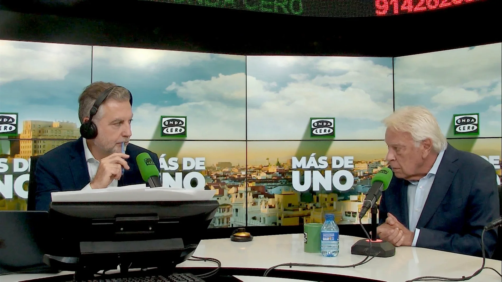 Felipe González en el programa 'Más de Uno' de Carlos Alsina en Onda Cero Felipe González en el programa 'Más de Uno' de Carlos Alsina en Onda Cero