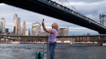 Una turista en Estados Unidos