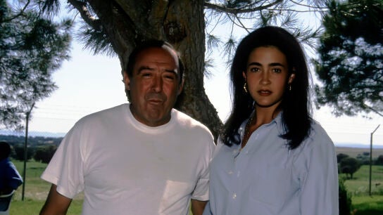 Vicky Mart&iacute;n Berrocal y su padre Jos&eacute; Luis en la d&eacute;cada de los 2000