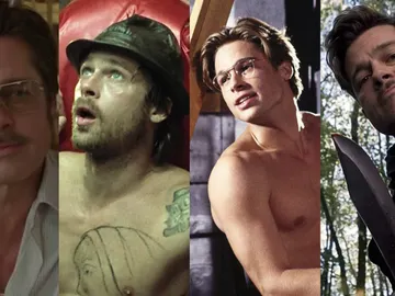 Brad Pitt en Frente al mar, Snatch, El favor y Malditos bastardos Brad Pitt en Frente al mar, Snatch, El favor y Malditos bastardos