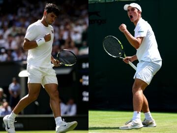 Carlos Alcaraz y Oliver Tarvet, rivales en segunda ronda de Wimbledon 2025