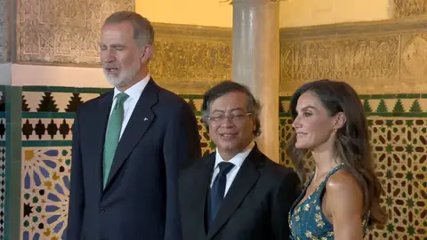 Felipe VI, Letizia y Gustavo Petro Felipe VI, Letizia y Gustavo Petro