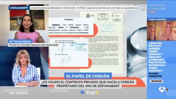 "El contrato privado de Servinabar sí es válido a efectos civiles" Mª Teresa Barea, portavoz de Consejo Gral. del Notariado