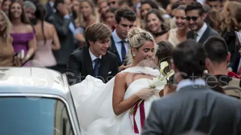 Paty Sánchez-Flores y Javier Millet, recién casados Paty Sánchez-Flores y Javier Millet, recién casados