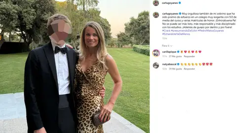 Carla Goyanes, muy orgullosa de su sobrino Pedro Carla Goyanes, muy orgullosa de su sobrino Pedro