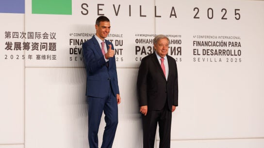 Antonio Guterres y Pedro S&aacute;nchez