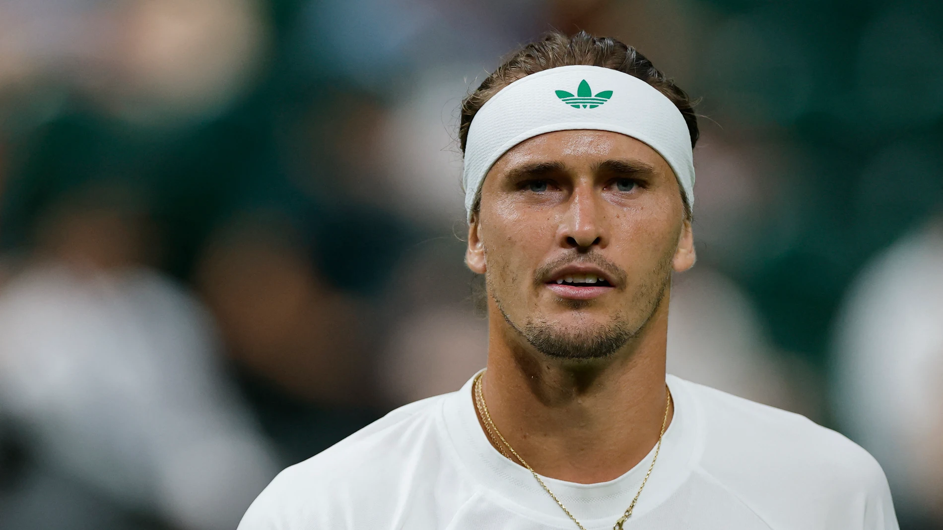 Zverev, cabizbajo en el partido ante Rinderknech Zverev, cabizbajo en el partido ante Rinderknech