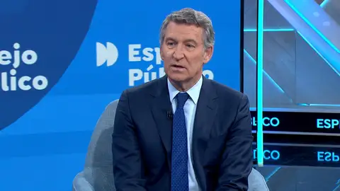 Feijóo en Espejo Público. Feijóo en Espejo Público.