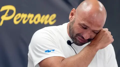 Felipe Perrone, en la rueda de prensa en la que ha anunciado su retirada del waterpolo Felipe Perrone, en la rueda de prensa en la que ha anunciado su retirada del waterpolo