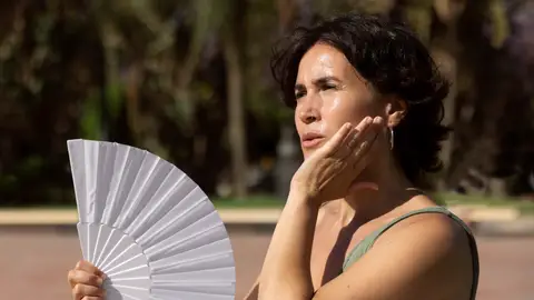 Mujer con abanico Mujer con abanico