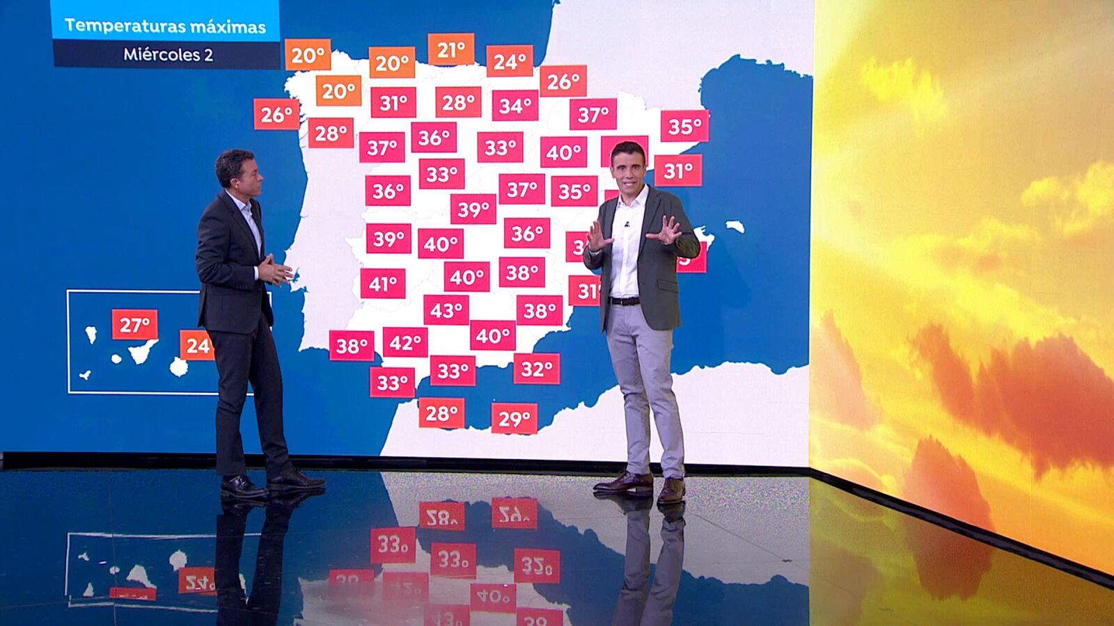 Los consejos de César Gonzalo, por la previsión de calor y frío: manga larga en el norte, en el resto seguiremos sofocados
