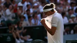 Zverev, en su partido ante Arthur Rinderknech Zverev, en su partido ante Arthur Rinderknech