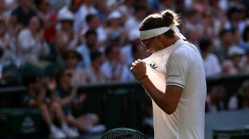 Zverev, en su partido ante Arthur Rinderknech